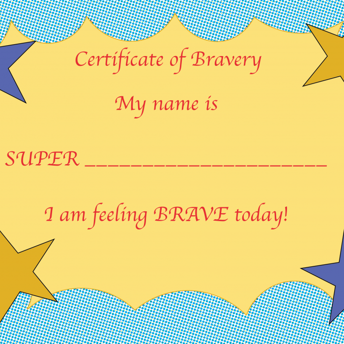 Super Bravery Certificate